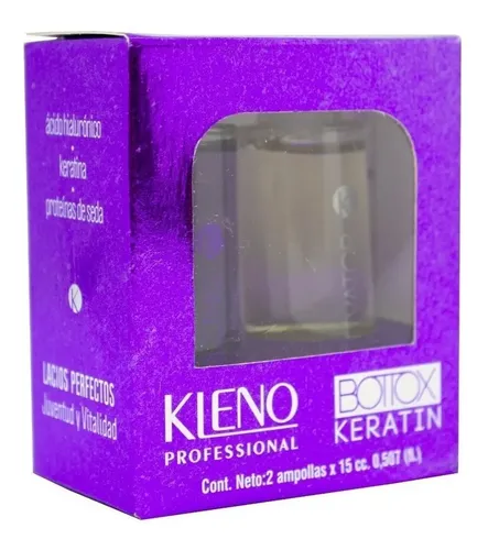 Kleno Bottox Keratin X2 Ampollas Lacios Perfectos Cabello