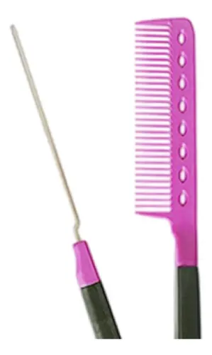 Cepillo Alisador Para Cabello Firm Grip Flat Peine, Color Mo