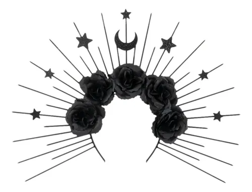 Diadema Gótica Con Forma De Sol Y Luna Para Fiesta De Disfra