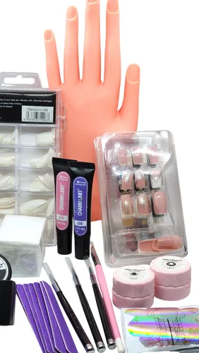 Kit  Hacer Uñas En Gel Uv Led + Mano Practica