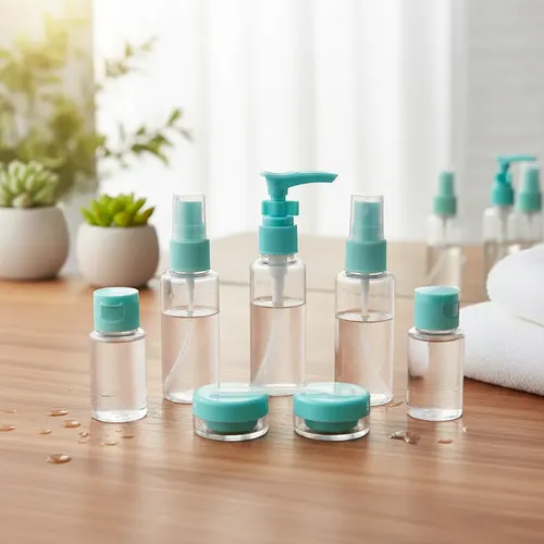 Set Kit Neceser Organizador Cosméticos Viaje Botellas Frasco