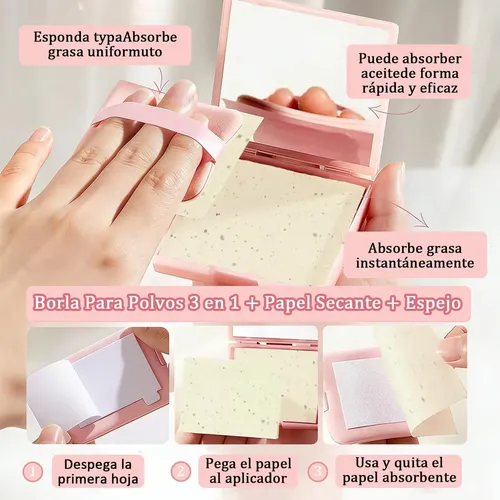 300 Hojas De Papel Absorbente Facial, For Limpiar La Piel