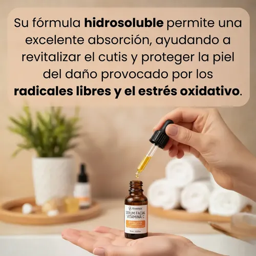 Vitamina C Líquida 10% 50c Arvensis, Luminosidad Brillo