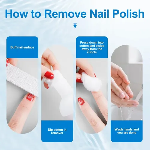 Removedor De Uñas Sin Acetona Jodsone 8.45 Fl Oz