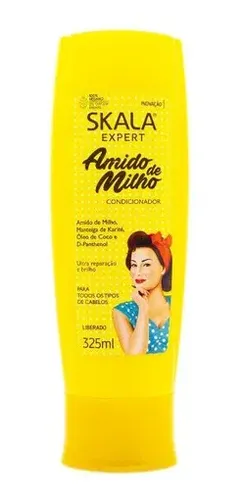 Skala Amido De Milho Shampoo Acondicionador Vegano Cabello