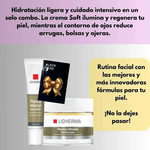 Skincare Kit Plasma Lidherma Antiarrugas Ojeras Bolsas
