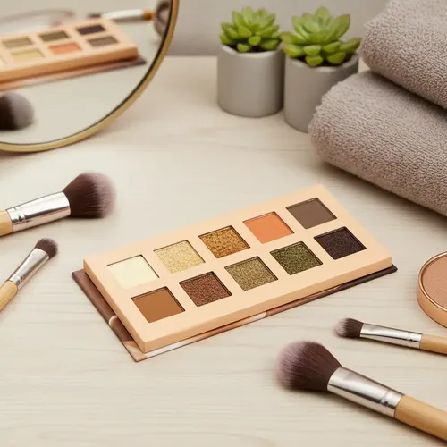 Paleta De Sombras Ruby Rose De Maquillaje Latte 10 Tonos