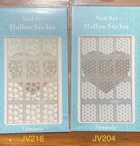 Vinilos Stencil Sticker Para Uñas Decoración Arte Nail Art