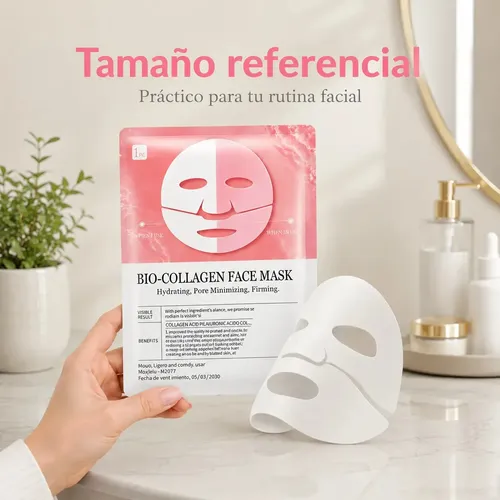 Mascarilla Facial Colageno Hidratante Reafirmante Piel Mixta