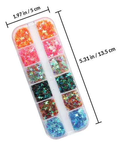 Manicura Con Diseño De Estrellas De Cuatro Puntas Con Hojas