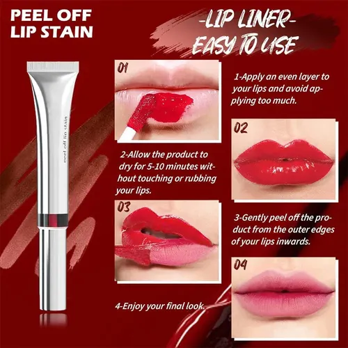 Tinta De Labios Peel Off Evpct 120 Rojo Claro Larga