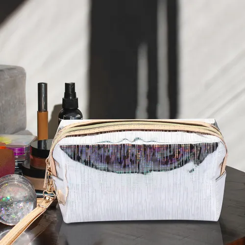 Bolsa De Viaje Portátil De 3 Piezas, Bolsa De Maquillaje Imp