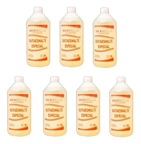 Quita Esmaltes Kit 7 Especial Sin Acetona Biobellus 1000ml