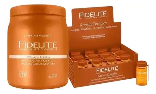 Kit Keratina Complex Mascara 1kg + 12 Ampolla Repara Y Nutre