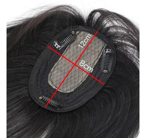 Peluquines Con Clip Para Cabello Humano, 25 Cm
