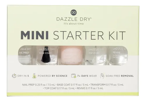 Dazzle Dry Kit Profesional Uñas Step 1 2 4