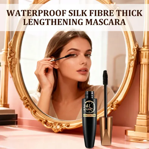 Y/z Rímel 4d Silk Fiber Lash Larga Duración Set Con 2