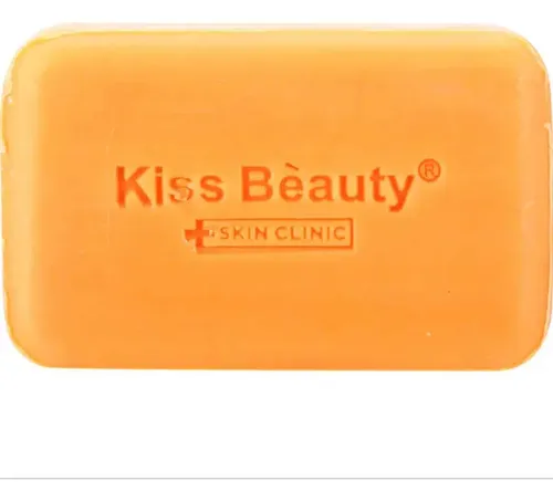 Jabón Barra Kiss Beauty Cúrcuma Antiacne Aclarante 100g
