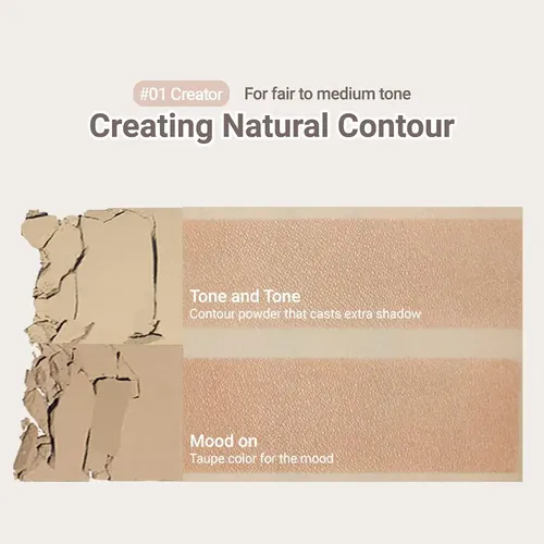 Paleta Bronceadora Y De Contorno Contour Powder Etude Creato