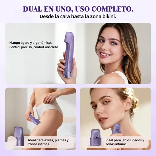 W Depiladora Eléctrica 2 En 1 Para Mujer, Resistente Al M