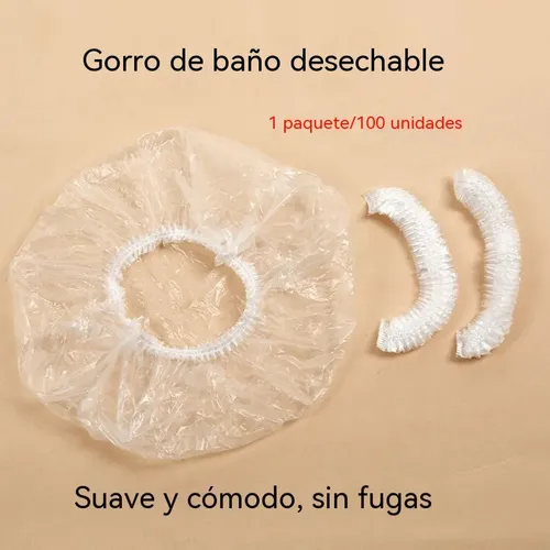 Gorro De Baño Desechable Grueso, Impermeable Y Resistente Al