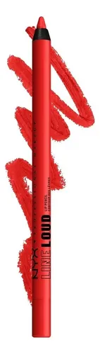 Delineador De Labios Line Loud Hot Sauce Nyx Professional Color Rebel In Red Serrano