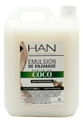 Han Coco Acondicionador Emulsión Reparador Anti Frizz 5000ml