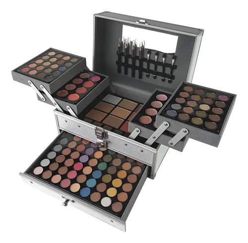 Set De Cosméticos En Estuche De Maquillaje De Aluminio De 13