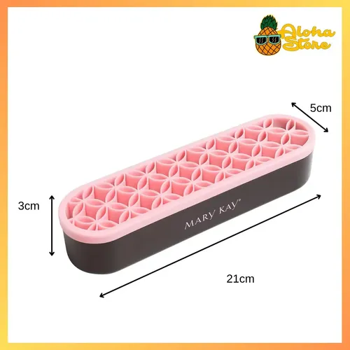 Organizador Porta Brochas Waffy Silicona Antideslizante Rosa 30 Compartimentos