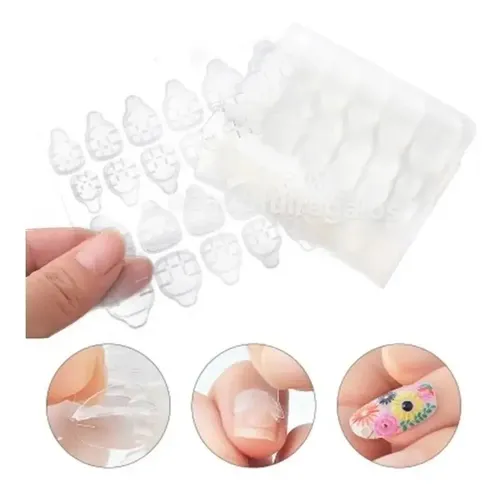 Sticker Adhesivo Pegamento Para Tips Uñas Postizas Cinta