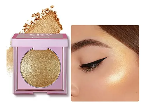 Paleta De Iluminadores Faciales De 8 Colores Shimmer Glitter