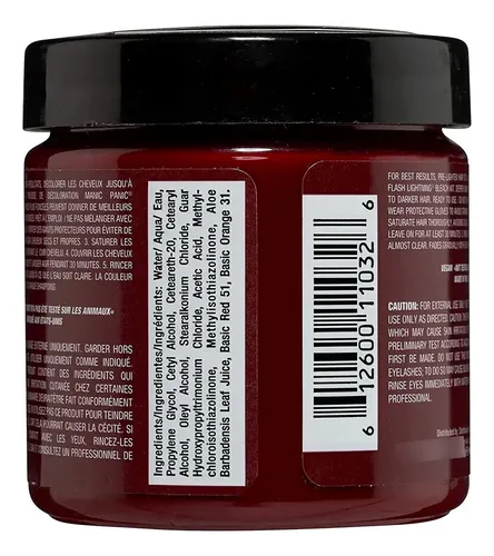 Tinte Para El Cabello Manic Panic Vampire Red Classic High V