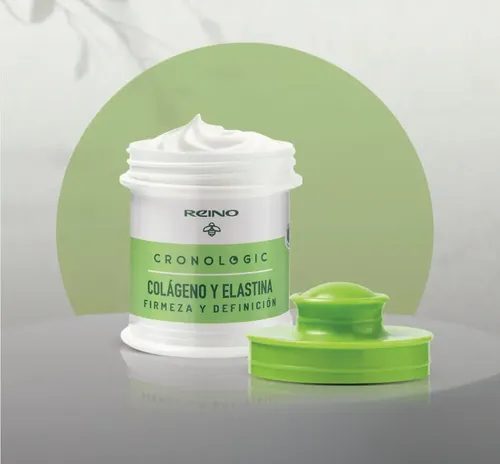 Crema Facial Reino Antiarrugas Colágeno Elastina Protector Solar 55g Día Noche