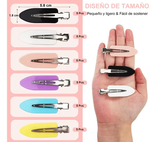 Horquillas De Cabello Sin Costuras, 30 Unidades, Varios Colo