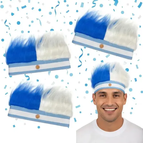 Tendencia Jfzp Peluca X3 Con Vincha Y Gorro For Argentina ..