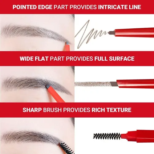 Lápiz Para Cejas Espoir The Brow Balance #4 Castaño Ceniza