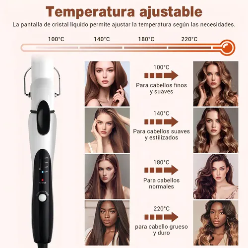 Y Rizador De 25 Mm Temperatura 100-220