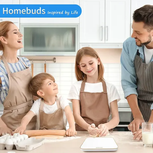Homebuds Báscula Digital Hb9077 33lb Precisión Alta Blanca