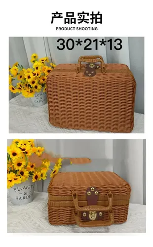 Caja Retro Para Cosméticos – Organizador De Belleza Elegante