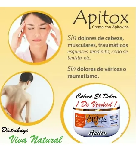 Apitox Crema X 250 G Calma El Dolor De Verdad Reuma Artrosis