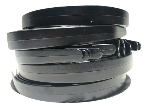 Xd Diadema Ancha Negra Sin Dientes De 2 Cm, 24 Piezas