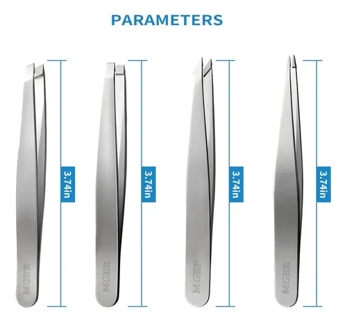 Pinzas Profesionales Acero Inox Precisión Para Cejas Y Pelo