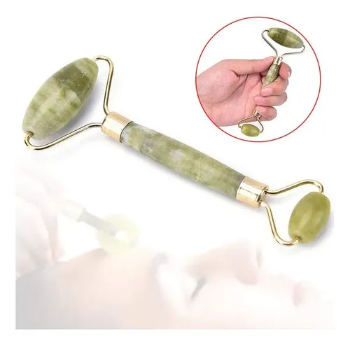 Guasha Facial Con Rodillo De Jade Natural Conjunto De