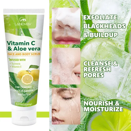 Exfoliante Facial Y Corporal Con Vitamina C Y Aloe Vera – 60