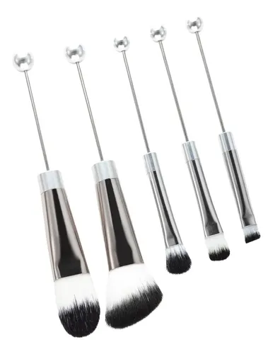 Juego De Brochas De Maquillaje De 5 Piezas, Brocha En