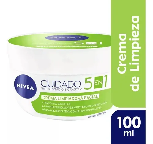 Crema Facial Cuidado 5 En 1 Limpiadora 100ml Nivea Momento De Aplicación Día/noche Tipo De Piel Mixta
