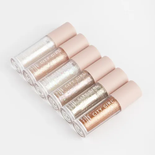 City Girl Sombra Ojos Liquida Glitter Edition Varios Colores