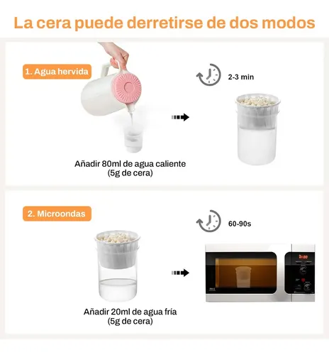 Kit Depilación Indoloro Nariz Cejas Vello Facial Portátil