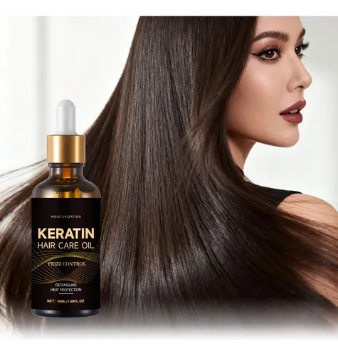 Aceite De Queratina Suavizante Para El Cabello, 50 Ml