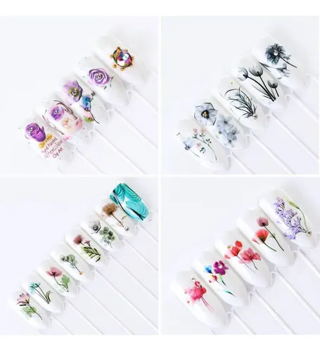 Pack De Stickers Al Agua Para Uñas – Water Decals Nail Art